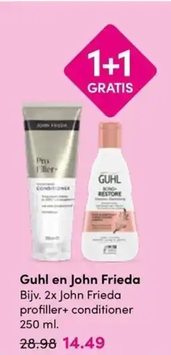 Drogisterij Visser Guhl en John Frieda aanbieding