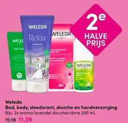 Drogisterij Visser Weleda Bad, body, deodorant, douche en handverzorging aanbieding