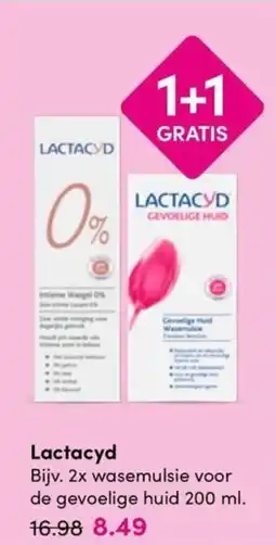 Drogisterij Visser Lactacyd gevoelige huid wasemulsie aanbieding