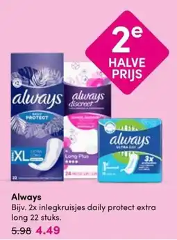 Drogisterij Visser Always aanbieding