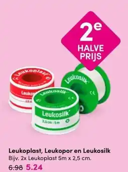 Drogisterij Visser Leukoplast, Leukopor en Leukosilk aanbieding