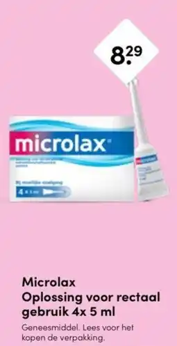 Drogisterij Visser microlax Oplossing voor rectaal gebruik 4x 5 ml aanbieding