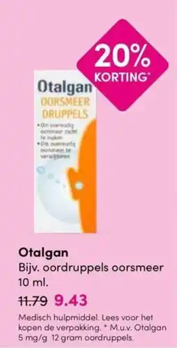 Drogisterij Visser Otalgan oorsmeer druppels aanbieding