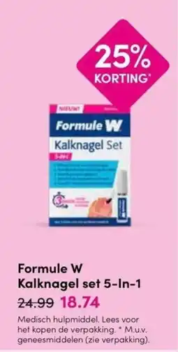 Drogisterij Visser Formule W Kalknagel set 5-In-1 aanbieding