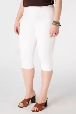 Wehkamp MS Mode skinny regularwaist capri wit aanbieding