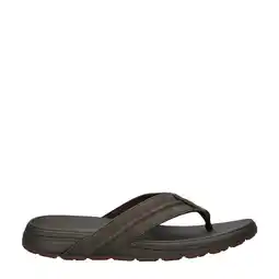 Wehkamp Skechers teenslippers bruin aanbieding