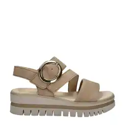 Wehkamp Gabor suède sandalen beige aanbieding
