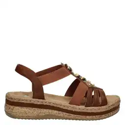 Wehkamp Rieker sandalen cognac aanbieding