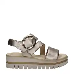 Wehkamp Gabor leren sandalen goud aanbieding