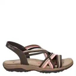 Wehkamp Skechers sandalen bruin/roze aanbieding