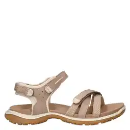 Wehkamp Ecco nubuck sandalen beige aanbieding