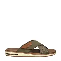 Wehkamp Rieker slippers donkergroen aanbieding