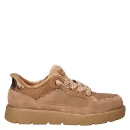 Wehkamp Skechers suède sneakers met profielzool - cognac aanbieding
