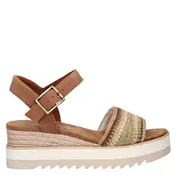 Wehkamp Toms Diana sandalen plateauzool beige multi aanbieding