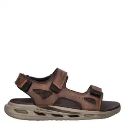 Wehkamp Skechers Glide-Step Orvan imitatieleren sandalen - bruin aanbieding