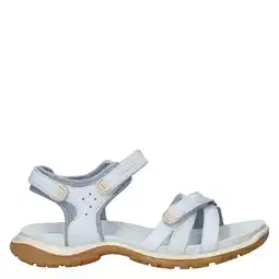 Wehkamp Ecco nubuck sandalen lichtblauw aanbieding