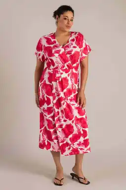 Wehkamp Yest Curve gebloemde zomerjurk rood aanbieding