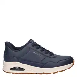 Wehkamp Skechers Hands Free Slip-Ins Uno imitatieleren sneakers met logo - donkerblauw aanbieding