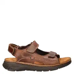 Wehkamp Nelson leren sandalen cognac aanbieding