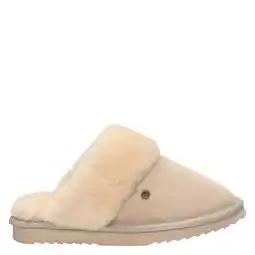 Wehkamp Warmbat Australia suède pantoffels beige aanbieding