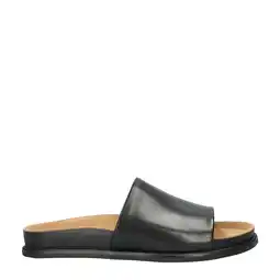 Wehkamp Vagabond leren slippers zwart aanbieding