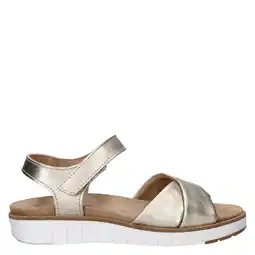 Wehkamp Nelson Flex leren sandalen goud aanbieding
