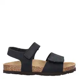 Wehkamp Nelson Kids leren sandalen zwart aanbieding