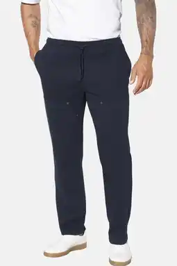 Wehkamp Jan Vanderstorm Plus Size joggingbroek Ingberg donkerblauw aanbieding