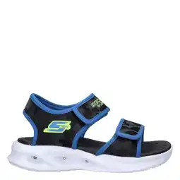 Wehkamp Skechers sandalen zwart/blauw aanbieding