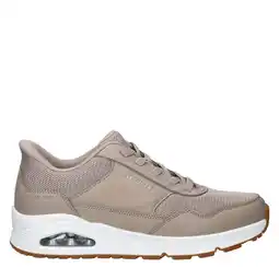 Wehkamp Skechers Hands Free Slip-Ins Uno sneakers taupe aanbieding