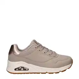 Wehkamp Skechers Uno sneakers taupe aanbieding