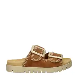 Wehkamp Gabor suède slippers cognac aanbieding