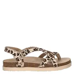 Wehkamp Maruti Fae sandalen met panterprint beige/zwart aanbieding