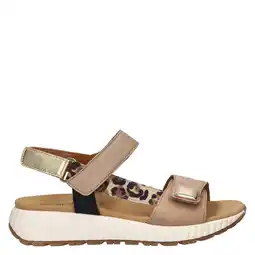 Wehkamp Gabor Best Fitting leren sandalen beige/panter aanbieding