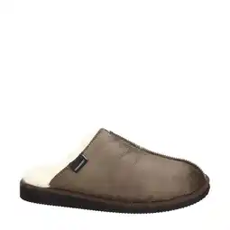 Wehkamp Shepherd Hugo leren pantoffels bruin aanbieding