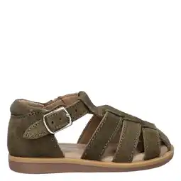 Wehkamp Nelson Kids suède sandalen kaki aanbieding