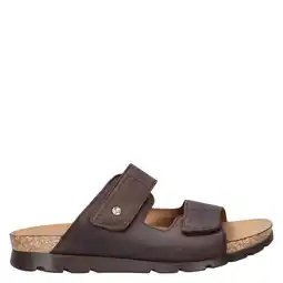 Wehkamp Panama Jack Saulo leren slippers donkerbruin aanbieding