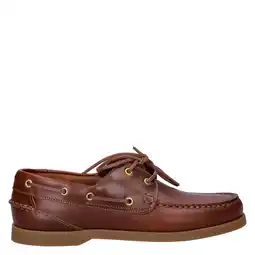 Wehkamp Nelson leren bootschoenen cognac aanbieding