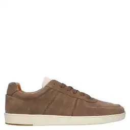 Wehkamp Manfield suède sneakers bruin aanbieding