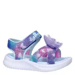Wehkamp Skechers sandalen met lichtgevende vlinder blauw aanbieding