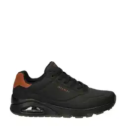 Wehkamp Skechers Uno sneakers zwart/camel aanbieding