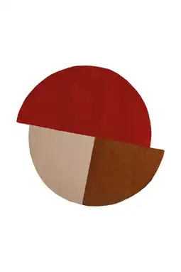 Wehkamp Flair Rugs vloerkleed wol Mia Segment Cirkel (Ø200 cm) aanbieding