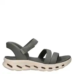 Wehkamp Skechers Hands Free Slip-Ins Glide Step sandalen donkergroen aanbieding