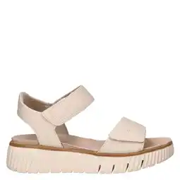 Wehkamp Tamaris Comfort leren sandalen ecru aanbieding