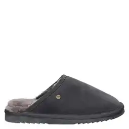 Wehkamp Warmbat Australia suède pantoffels antraciet aanbieding