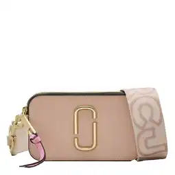 Wehkamp Marc Jacobs leren crossbody tas The Snapshot lichtroze aanbieding
