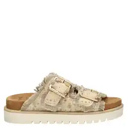 Wehkamp Mustang slippers beige aanbieding