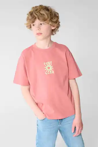 Wehkamp Shoeby T-shirt met print - roze aanbieding