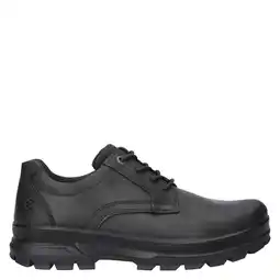 Wehkamp Ecco Rugged Track leren wandelschoenen zwart aanbieding