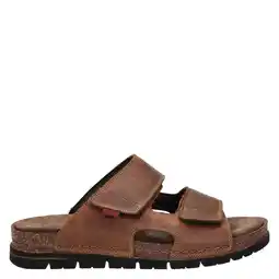 Wehkamp Nelson leren slippers cognac aanbieding